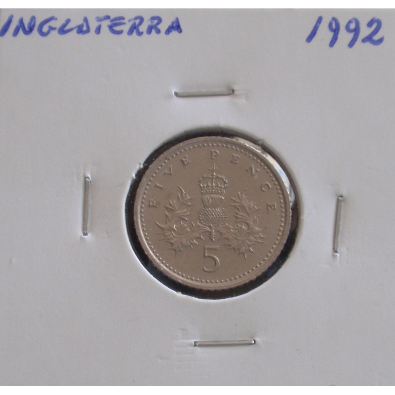 Inglaterra - 5 pence - 1992