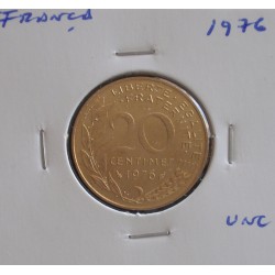 França - 20 Centimes - 1976 - Unc