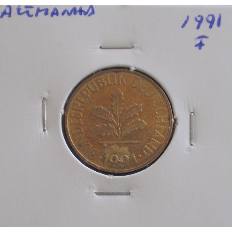 Alemanha - 10 Pfennig - 1991 F