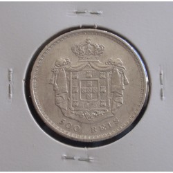 D. Maria II - 500 Réis - 1851 - Prata 