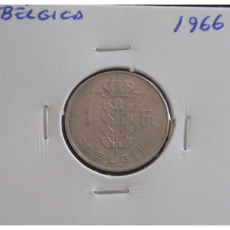 Bélgica ( Belgie ) - 1 Franc - 1966