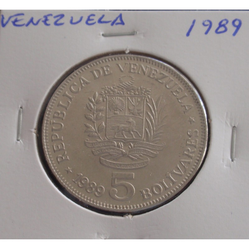 Venezuela - 5 Bolivares - 1989
