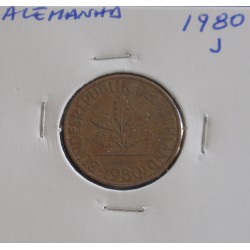 Alemanha - 10 Pfennig - 1980 J
