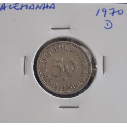 Alemanha - 50 Pfennig - 1970 D