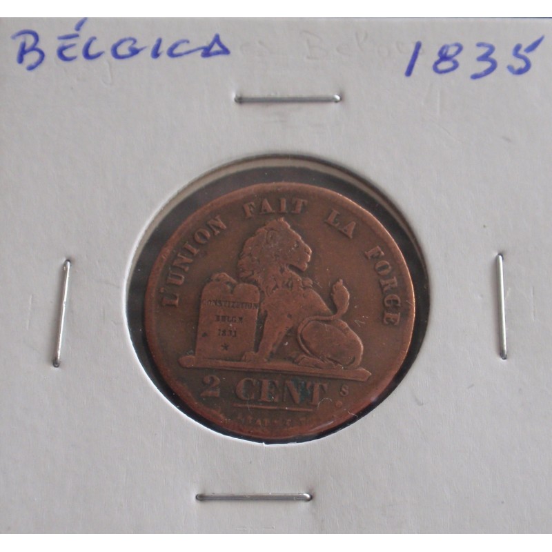 Bélgica ( Des Belges ) - 2 Centimes - 1835