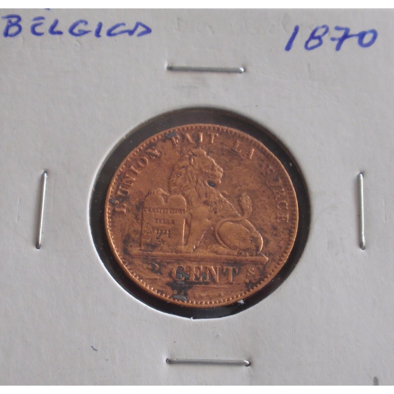 Bélgica ( Des Belges ) - 2 Centimes - 1870