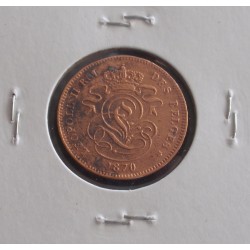 Bélgica ( Des Belges ) - 2 Centimes - 1870