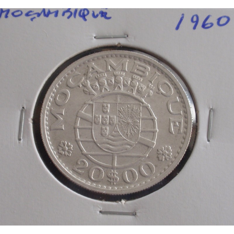 Moçambique - 20 Escudos - 1960 - Prata