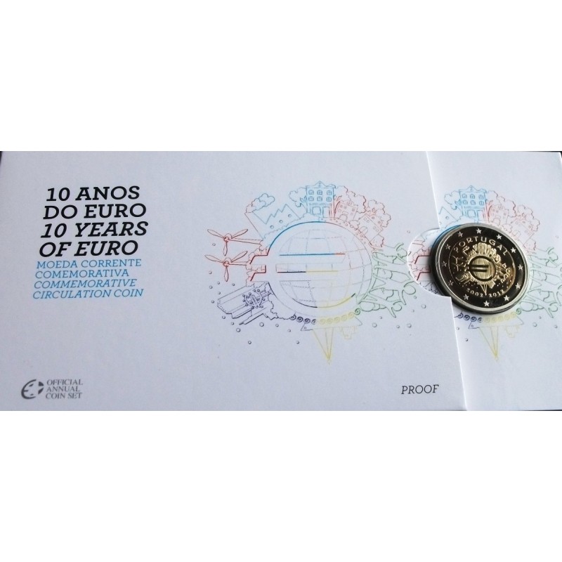 Portugal - 2 Euro - 2012 - 10 Anos Da Circulação Do Euro - Proof