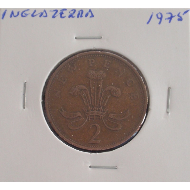 Inglaterra - 2 New Pence - 1975