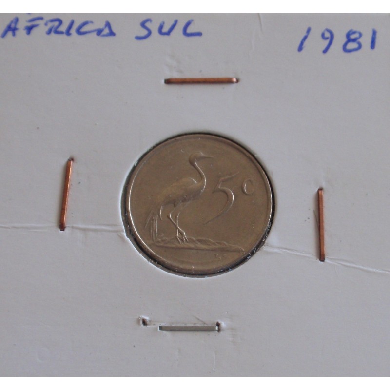 África do Sul - 5 Cents - 1981