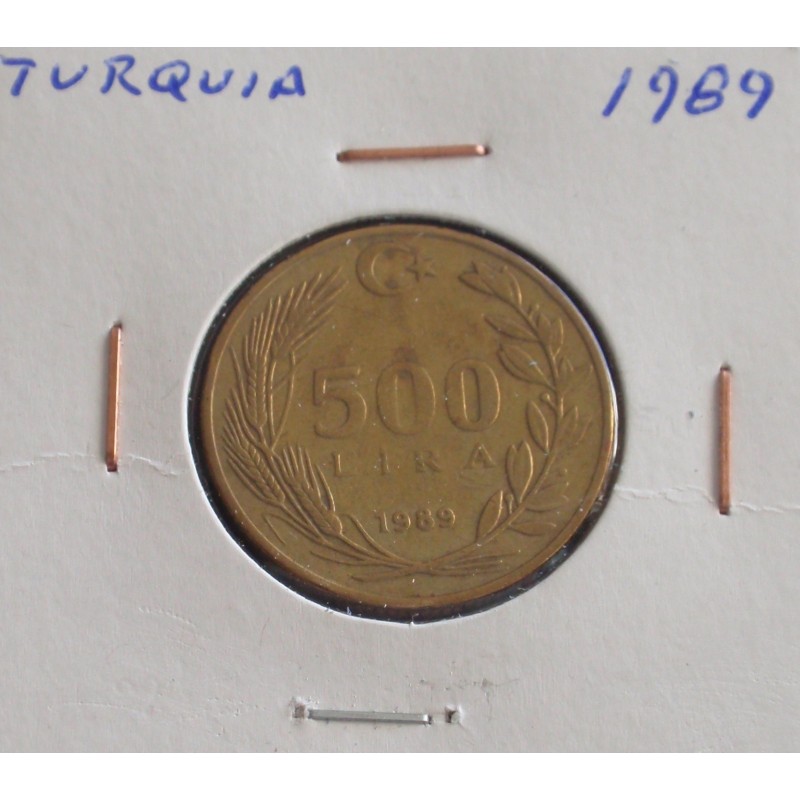 Turquia - 500 Lira - 1989