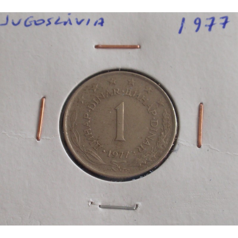 Jugoslávia - 1 Dinar - 1977