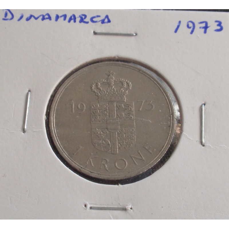 Dinamarca - 1 Krone - 1973