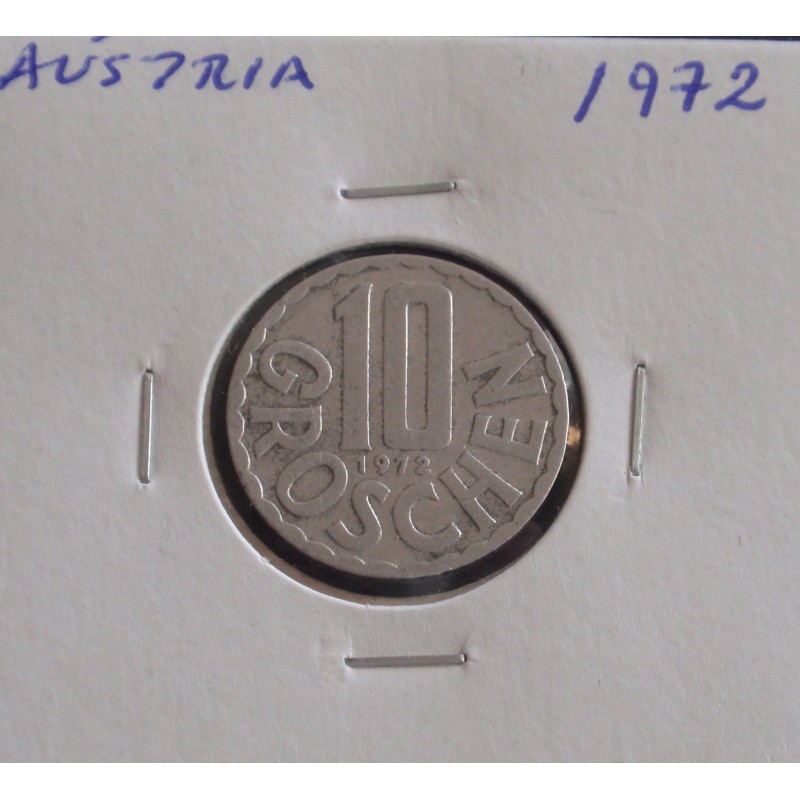 Aústria - 10 Groschen - 1972