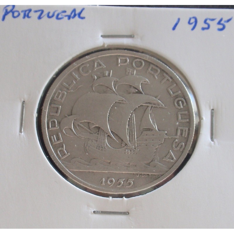 Portugal - 10 Escudos - 1955 - Prata