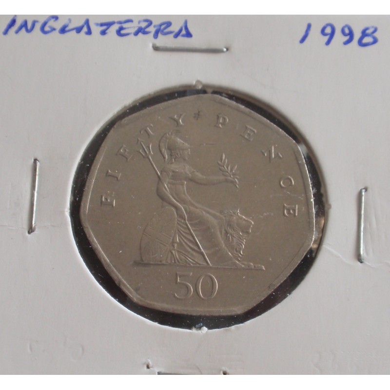 Inglaterra - 50 Pence - 1998