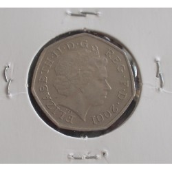 Inglaterra - 50 Pence - 2001