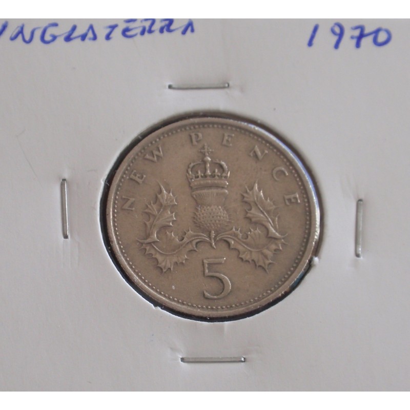 Inglaterra - 5 New Pence - 1970