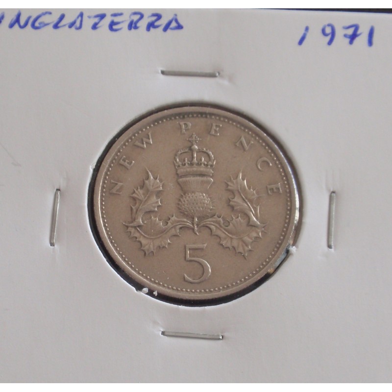 Inglaterra - 5 New Pence - 1971