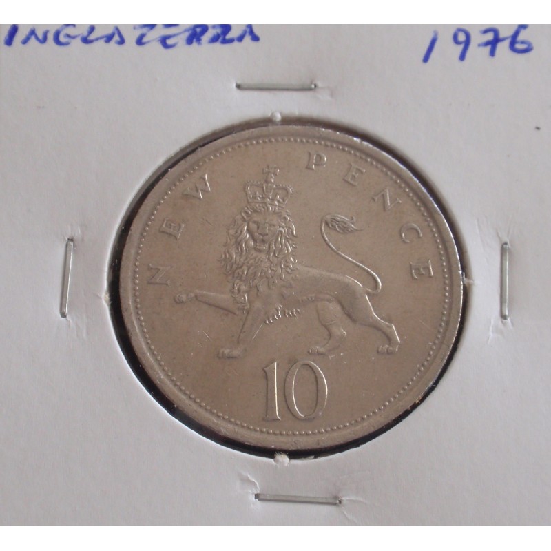 Inglaterra - 10 New Pence - 1976