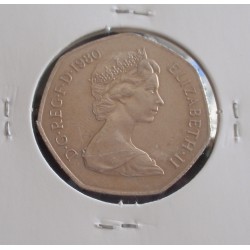Inglaterra - 50 New Pence - 1980