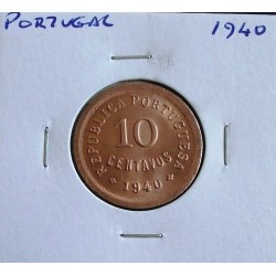 Portugal - 10 Centavos - 1940