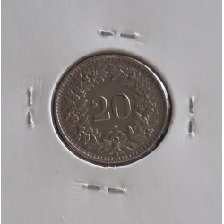 Suiça - 20 Rapen - 1962