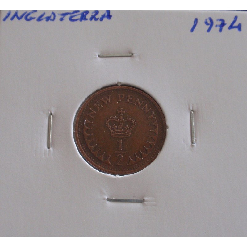 Inglaterra - 1/2 New Penny - 1974