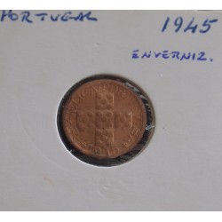 Portugal - 10 Centavos - 1945 - Envernizada