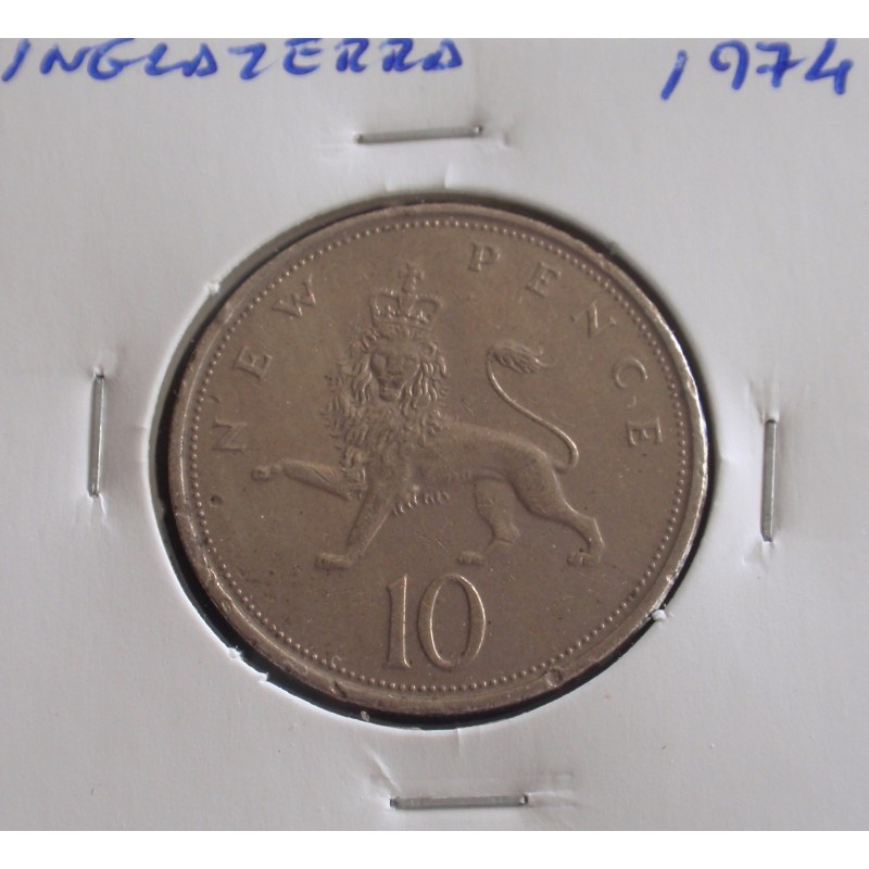Inglaterra - 10 New Pence - 1974