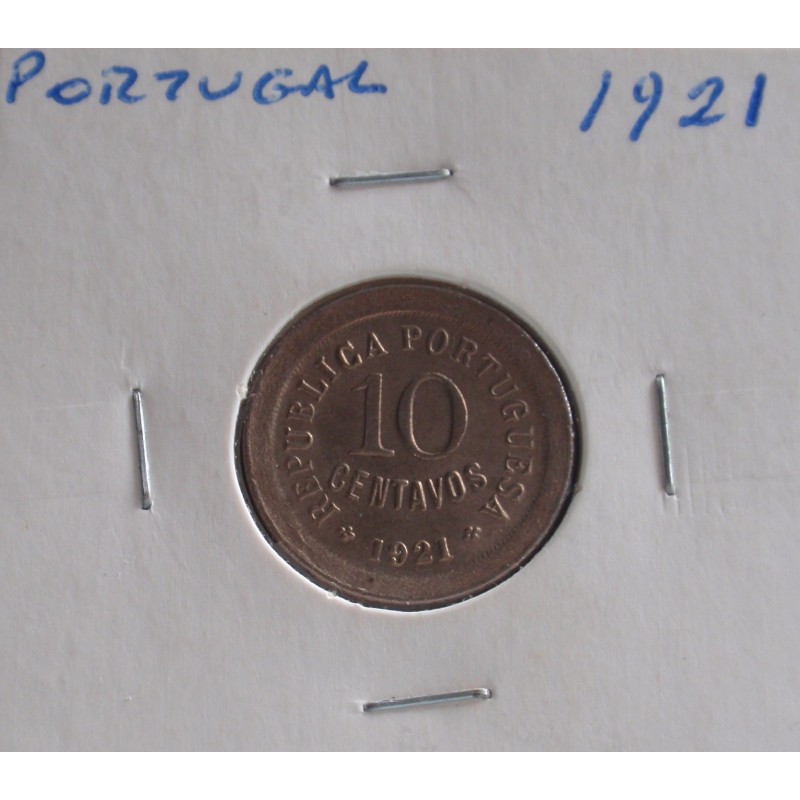 Portugal - 10 Centavos - 1921