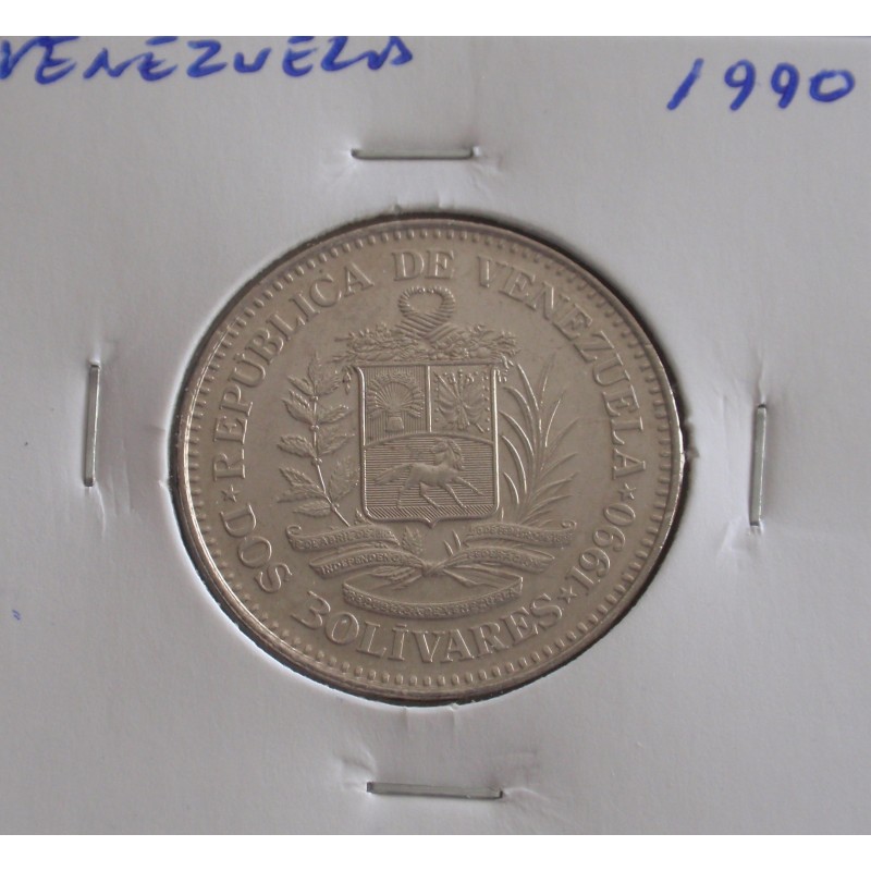 Venezuela - 2 Bolivares - 1990
