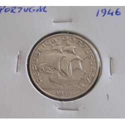 Portugal - 5 Escudos - 1946 - Prata  