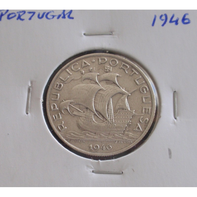 Portugal - 5 Escudos - 1946 - Prata  