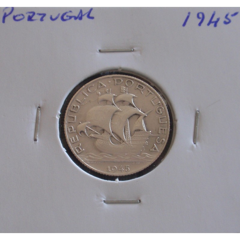 Portugal - 2,50 Escudos - 1945 - Prata