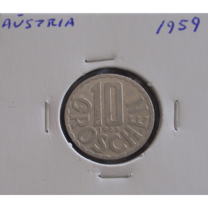 Aústria - 10 Groschen - 1959