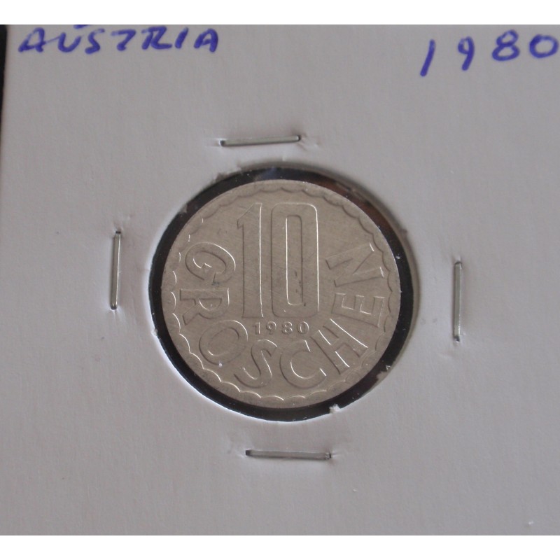 Aústria - 10 Groschen - 1980