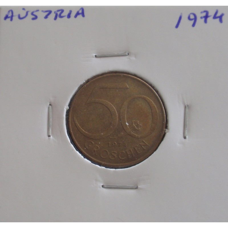 Aústria - 50 Groschen - 1974