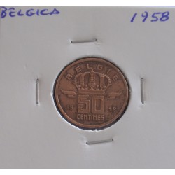 Bélgica ( Belgie ) - 50 Centimes - 1958