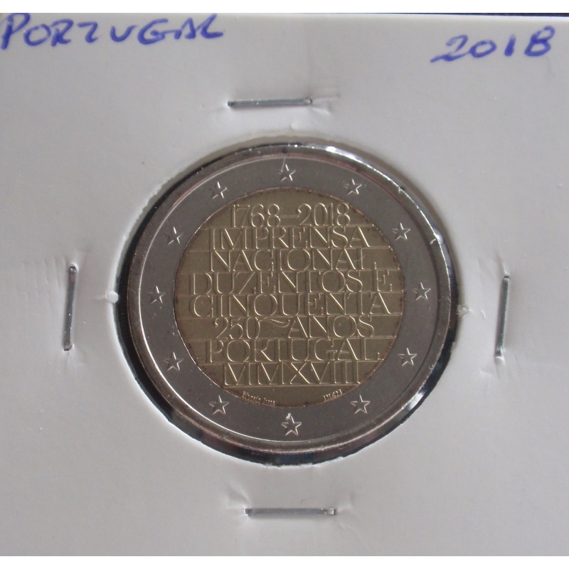 Portugal - 2 Euro - 2018 - 250 Anos da INCM