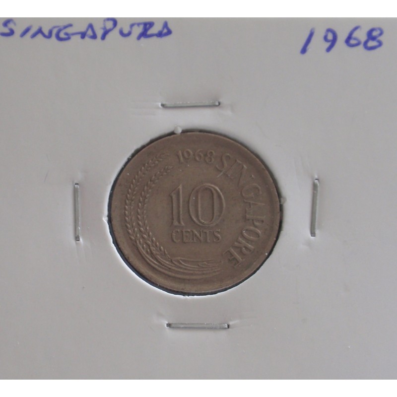 Singapura - 10 Cents - 1968