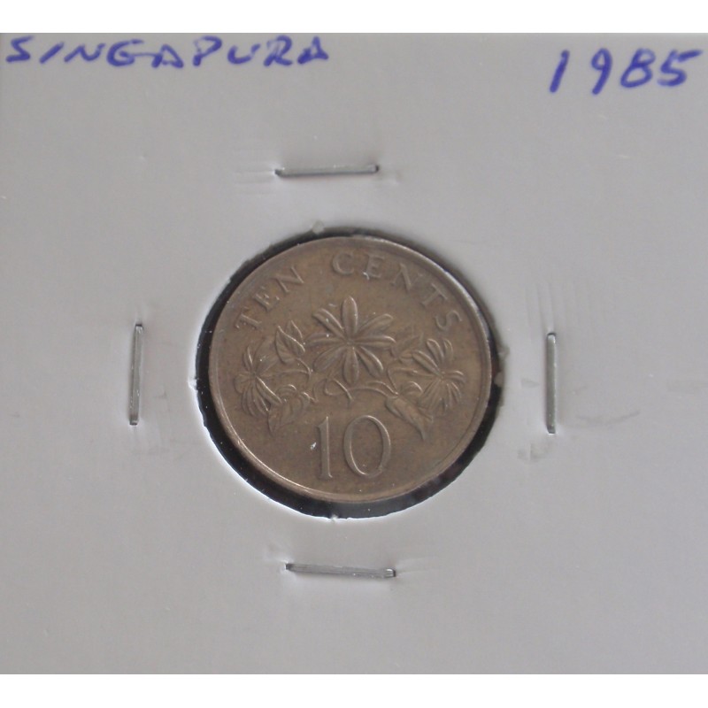 Singapura - 10 Cents - 1985