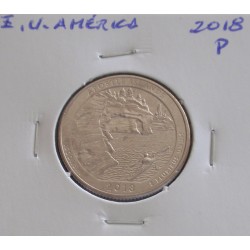 E. U. América - 1/4 Dollar - 2018 P - Apostle Islands
