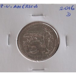 E. U. América - 1/4 Dollar - 2016 D - Theodore Roosevelt