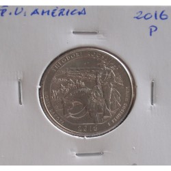 E. U. América - 1/4 Dollar - 2016 P - Theodore Roosevelt