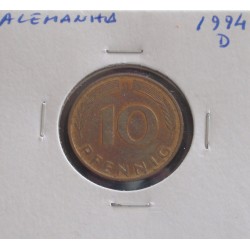 Alemanha - 10 Pfennig - 1994 D