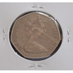 Inglaterra - 50 New Pence - 1981
