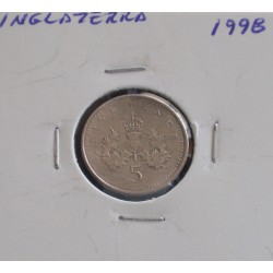 Inglaterra - 5 Pence - 1998