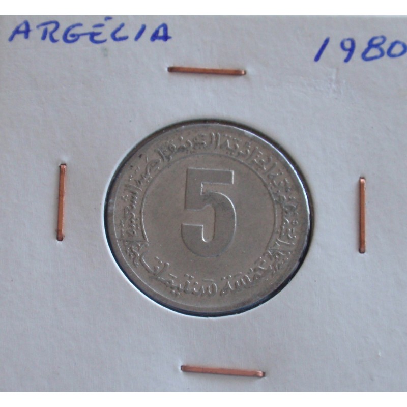 Argélia - 5 Centimes - 1980